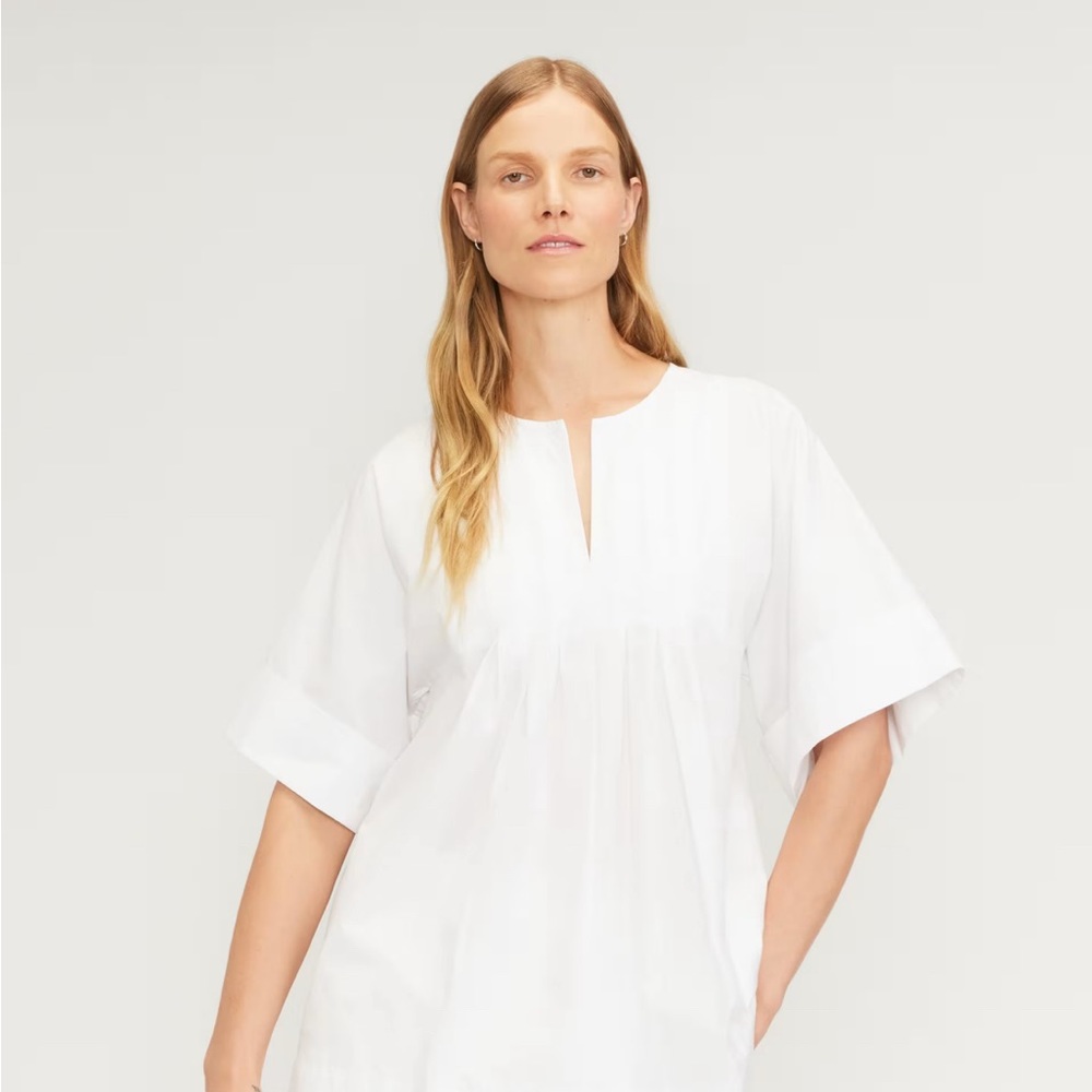 NWT Everlane Poplin Tunic in white